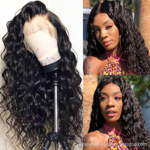 Deep Mink Wholesale Indian 100% Human 150% Swiss HD Transparent Lace 5x5 Lace Front Glueless Virgin Hair Wig for Black Women